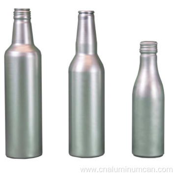 Aluminum beer vodka beverage bottle